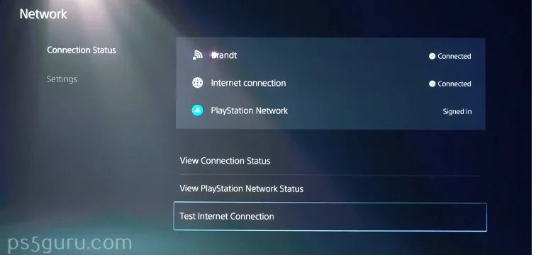 How to connect WiFi on PS5