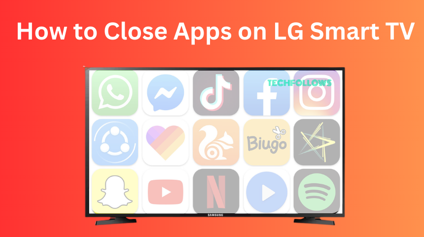 Close apps on LG Smart TV