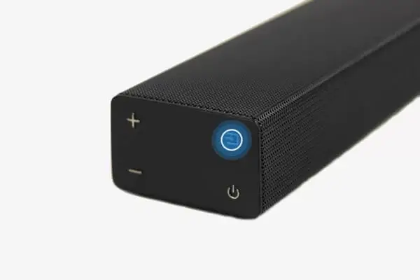 Long press the Source button on the soundbar.