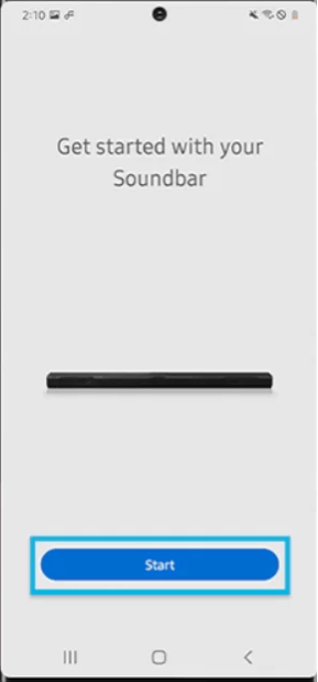 Select Start and choose the location of your device