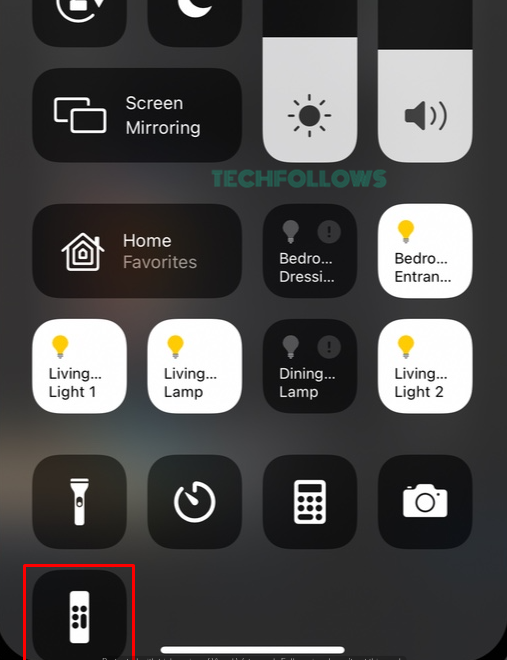 Tap the Remote icon