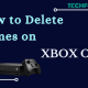 Delete Games on Xbox One