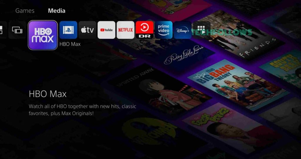 Go to Media on PlayStation 5