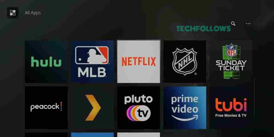 Click All Apps on PS5