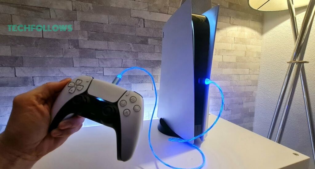 Charge PS5 controller using console