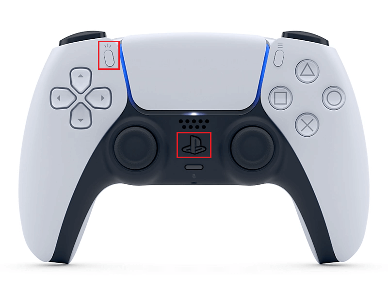 Put PS5 controller on pairing mode