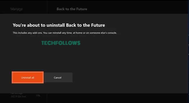 Delete the Game on Xbox One