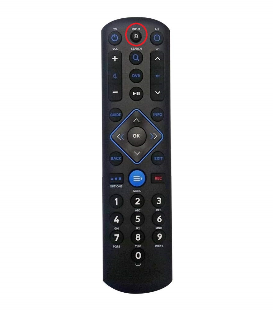 Input button on Spectrum TV Remote