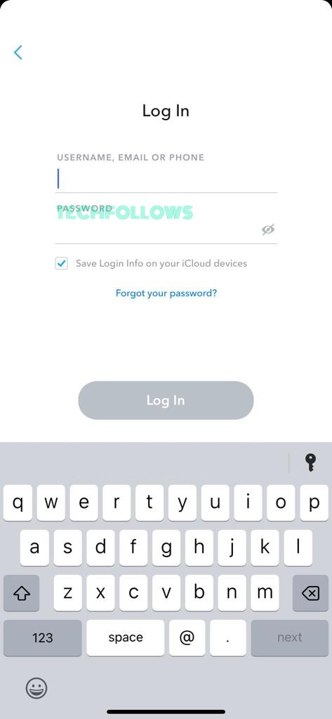 How to Reset Snapchat Password using the app