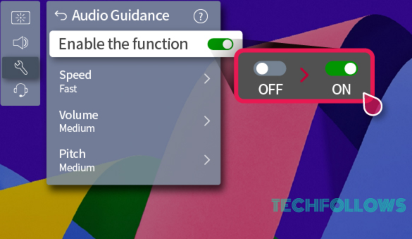 Turn OFF the Enable the function option