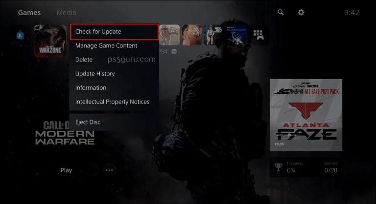 How to Update PS5 - Check for Update
