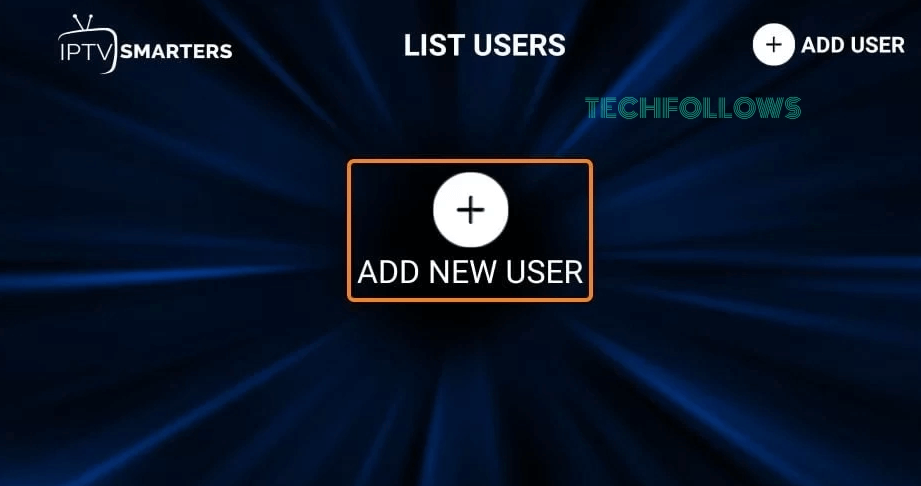 Tap Add New User