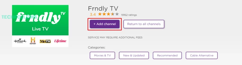 Frndly TV on Roku