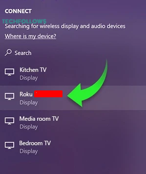 Screen Mirror MeTV on Roku using PC