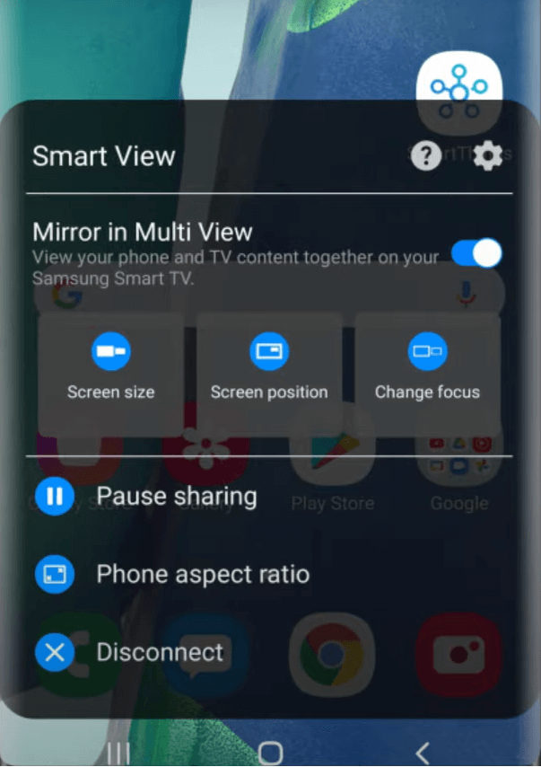 Change Smartphone Window on Multi View
