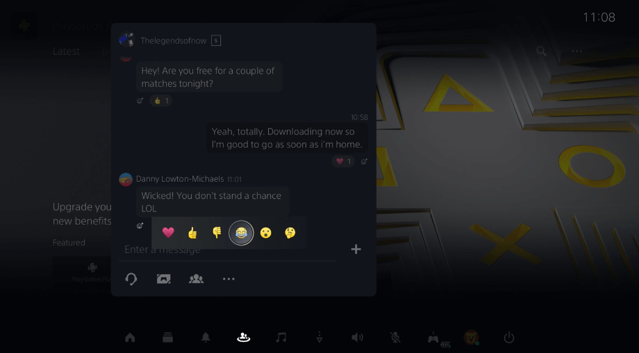 PS5 Beta Sign up- Emoji