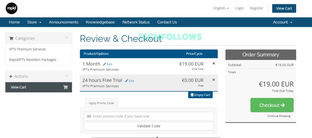 Click Checkout
