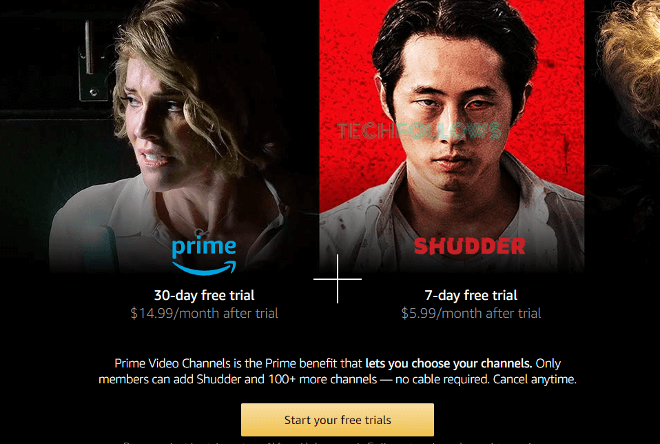 Go to Amazon Prime Video + Shudder
webpage