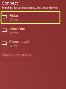 Connect Roku to PC