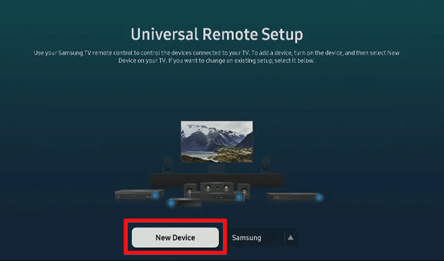 Click New device option