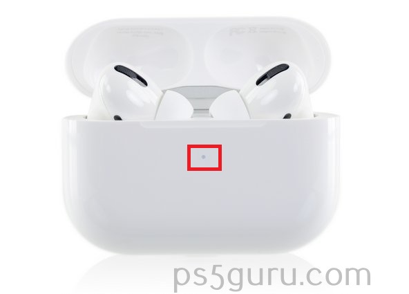 choose setup button on Airpods