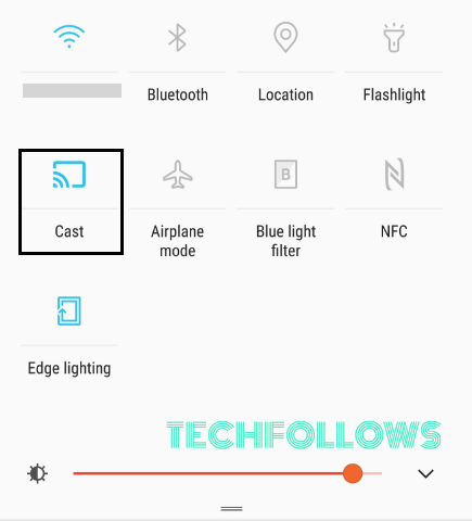 Tap the Cast icon on Android Phone