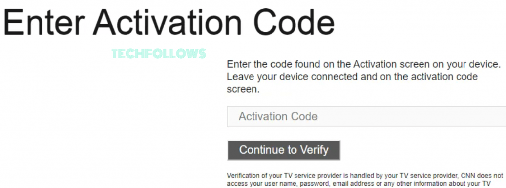 Enter code to activate CNN