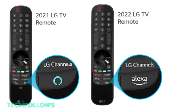 Long press the Alexa button LG TV remote