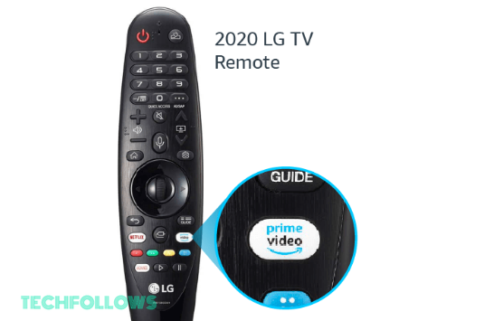 Long press the Prime Video button on LG TV remote