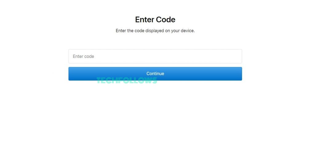 Enter the code to activate Apple TV on Roku