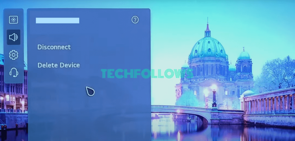 Unpair a Bluetooth Device on LG TV