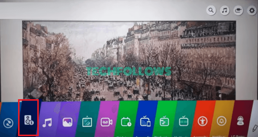Open Bluetooth Audio Playback app on your LG TV