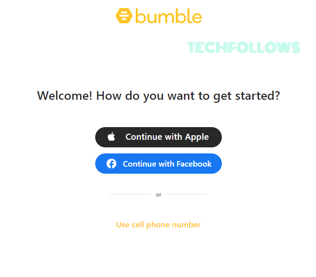 Sign up for Bumble Free Trial