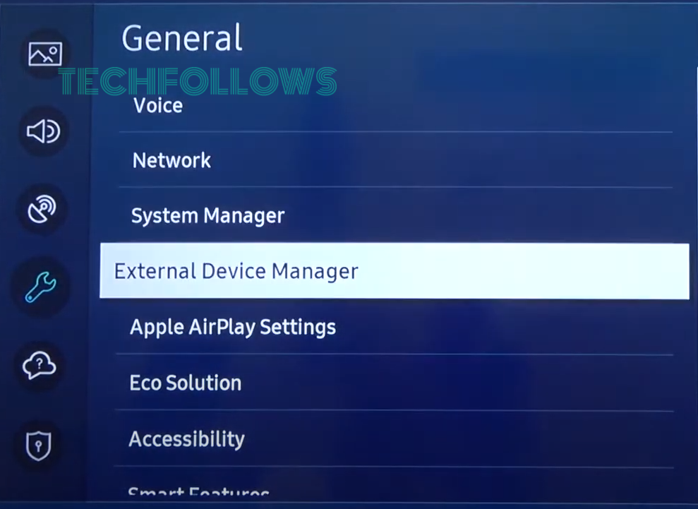 Choose External Device Manager