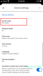 Turn on Guest Mode to use Chromecast without WiFi