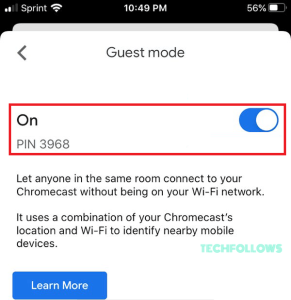 Guest Mode - Chromecast without WiFi