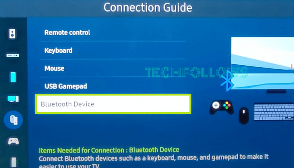 Select Bluetooth device