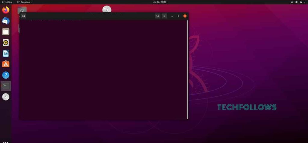 Terminal on Linux PC