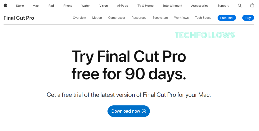 Download Final Cut Pro app on Mac