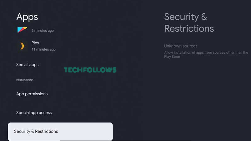Select Security & Restrictions