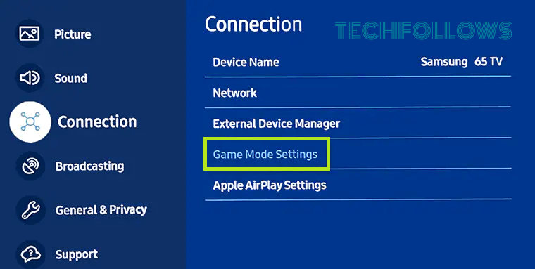 Select Game Mode Settings