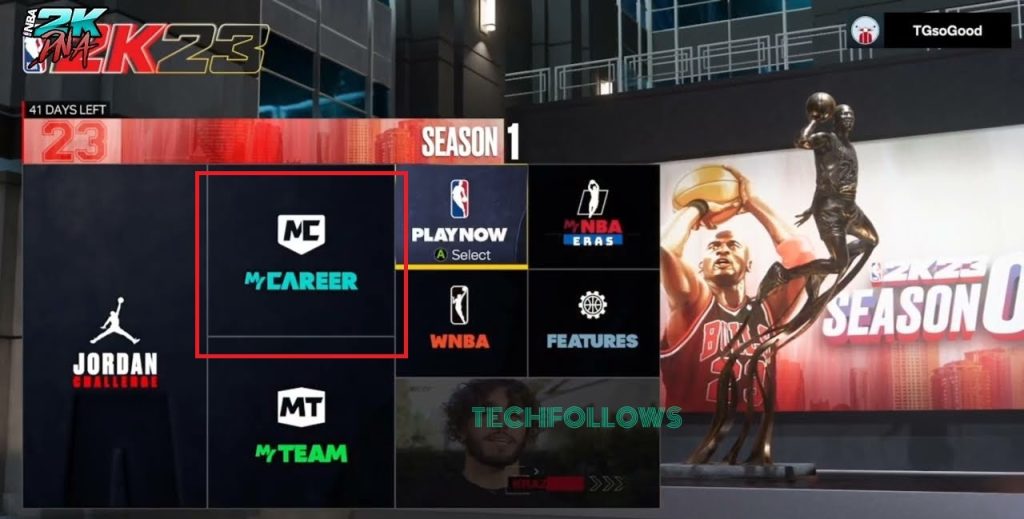 MyCAREER on NBA 2K23