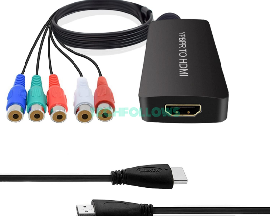 Connect using Component Cable