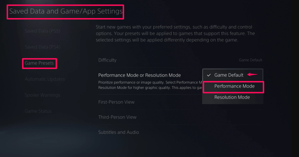 How to Get 120 FPS on PS5 - Set Performance Mode