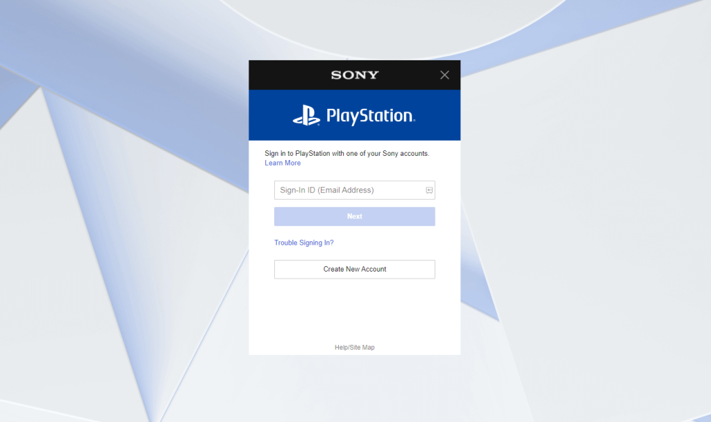 Sign in to PSN ID 