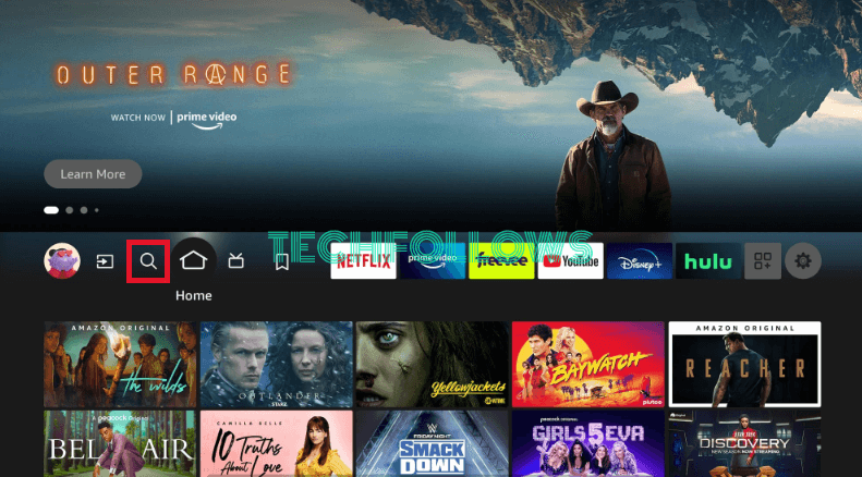 Tap Find icon on Firestick home screen