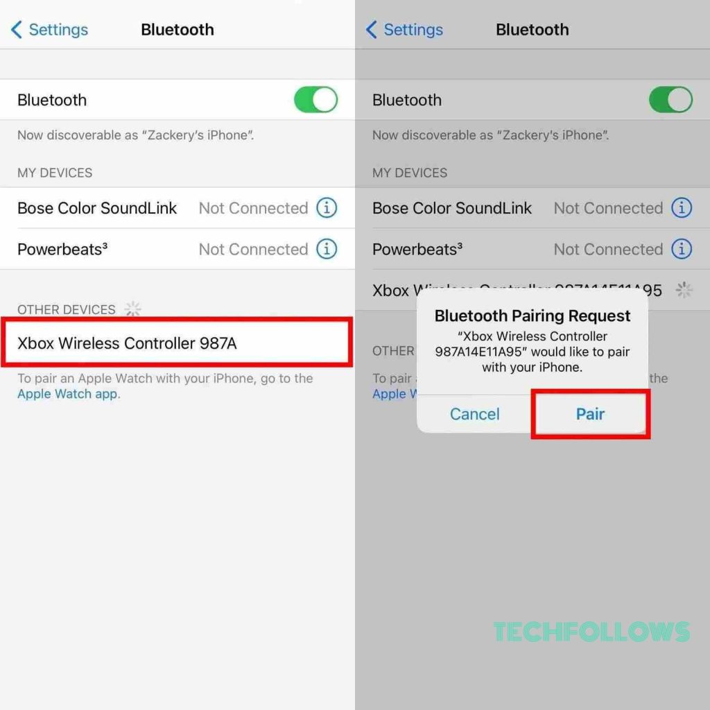 Connect Xbox One Controller to iPhone