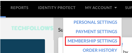 Tap on Membership Settings option