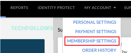 Tap on Membership Settings option 