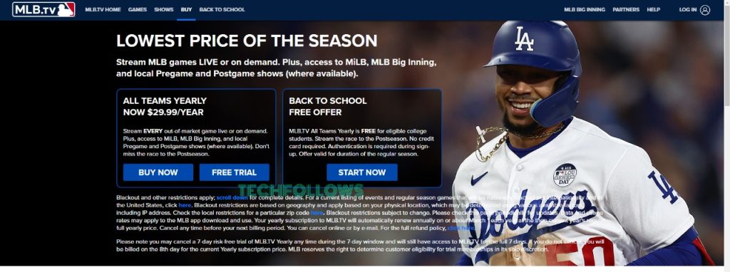 MLB website